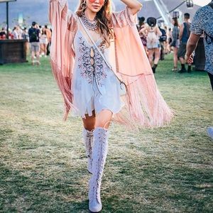 Free people blue life La Luna set XS sold out Coachella look
